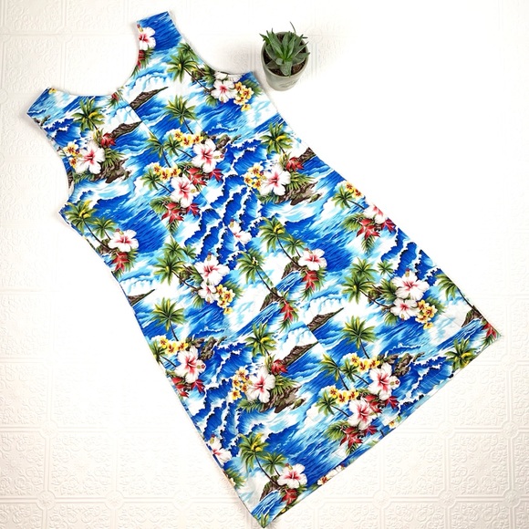 Vintage Pacific Legend Hawaiian Dress Aloha Print SZ XL - Picture 3 of 4